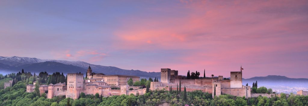 amanecer en la alhambra